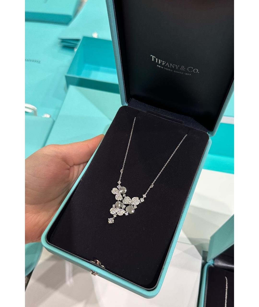 TIFFANY&CO Белое платиновое колье, фото 2