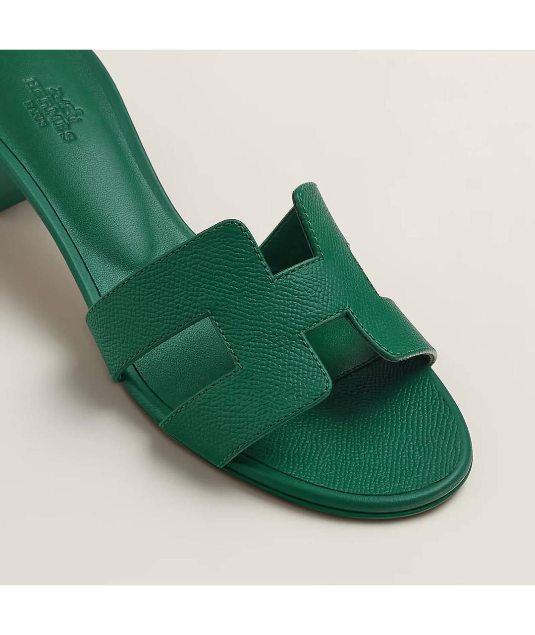 HERMES Кожаные босоножки, фото 5