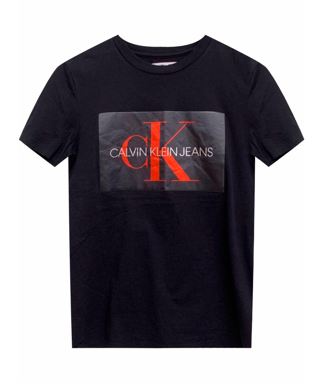 CALVIN KLEIN Черная хлопковая футболка, фото 1