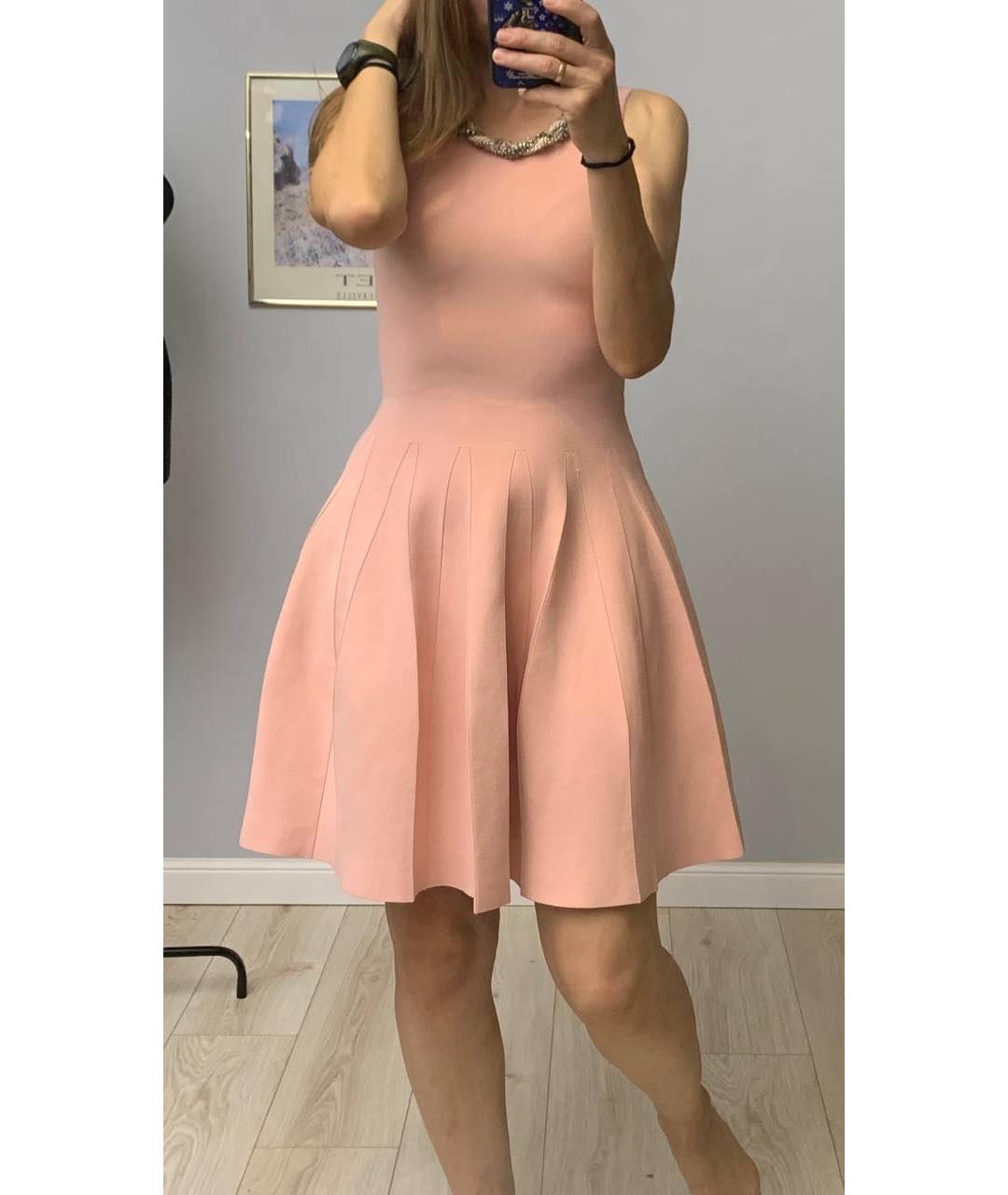 CHLOE Розовое вискозное коктейльное платье, фото 8