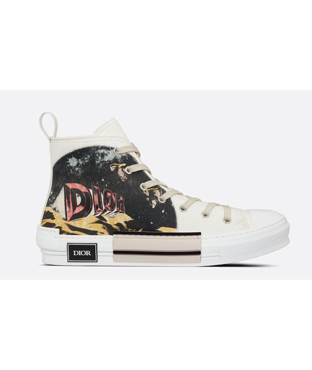 CHRISTIAN DIOR Белые текстильные высокие кроссовки / кеды, фото 8