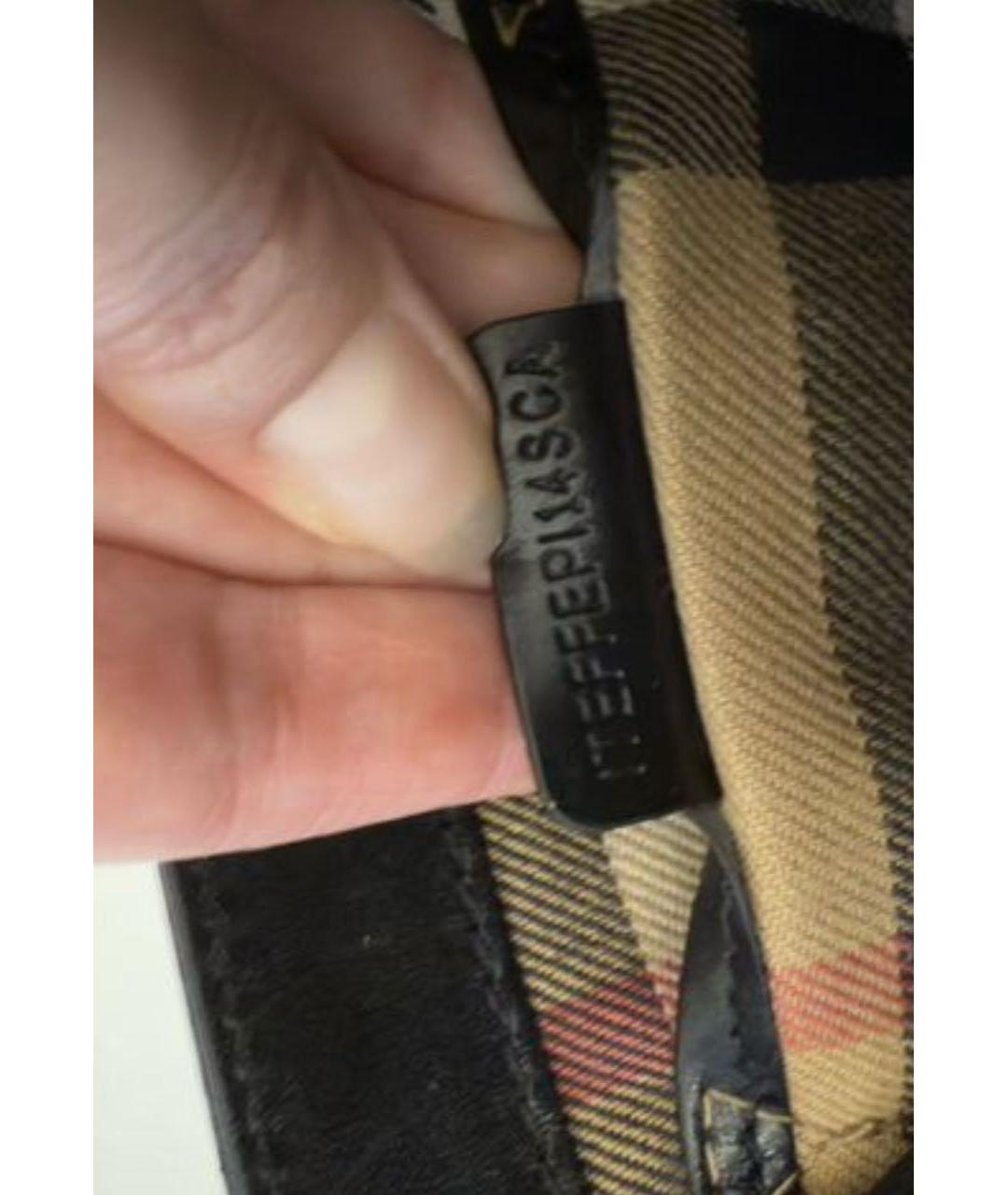 BURBERRY Черная кожаная сумка через плечо, фото 6