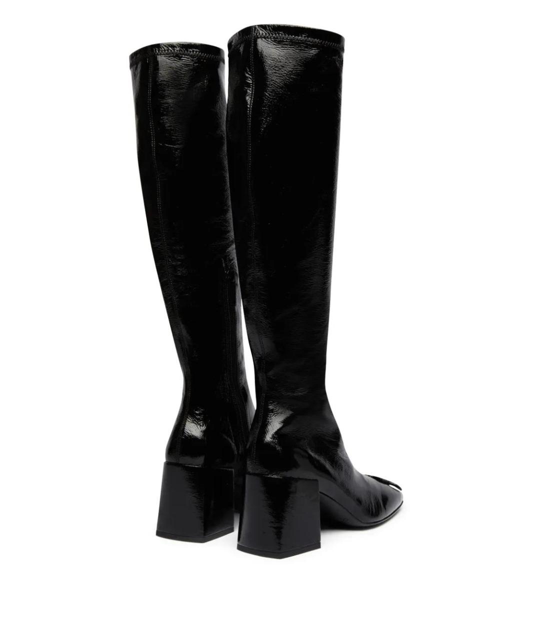 COURREGES Черные сапоги из лакированной кожи, фото 3