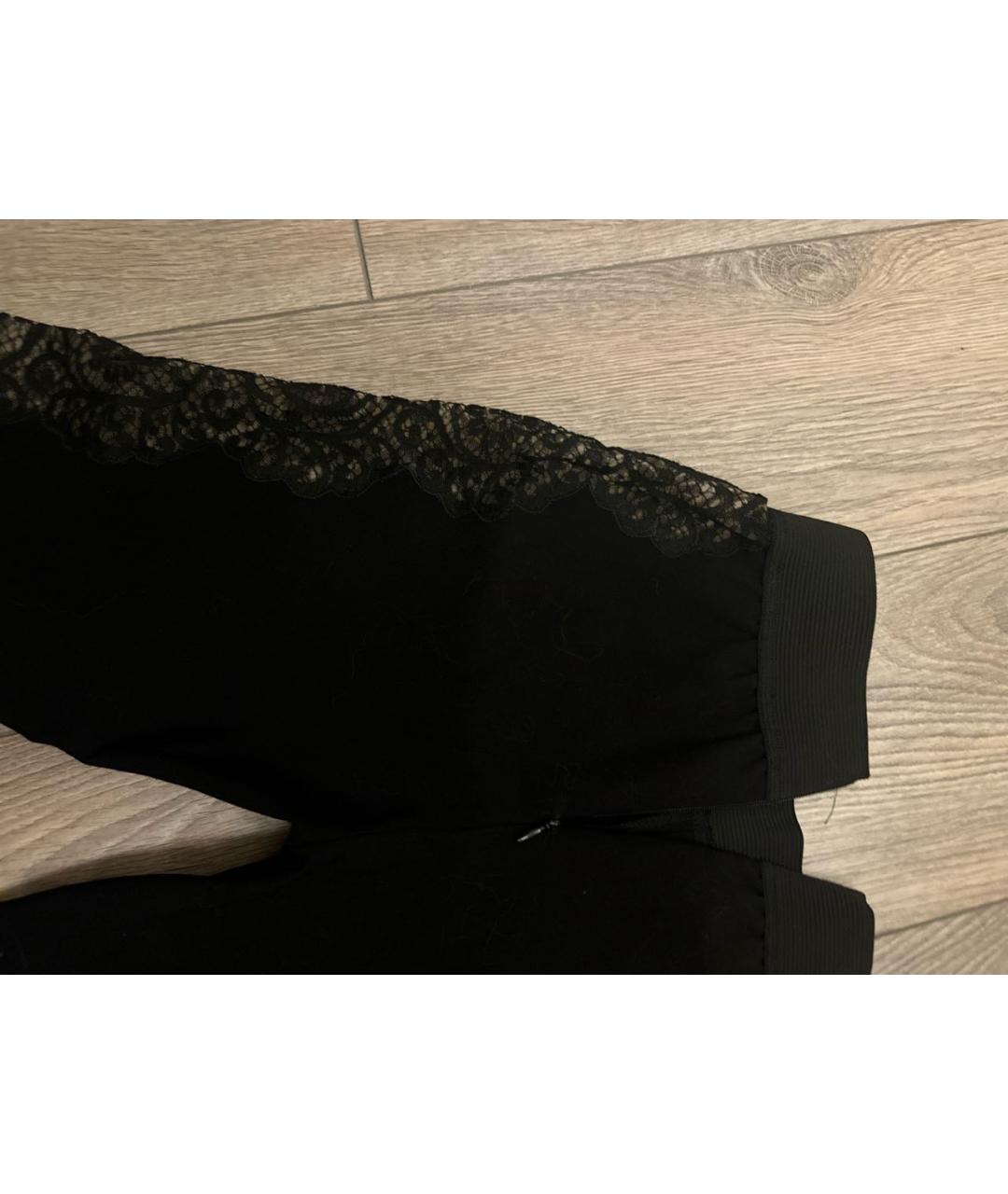 STELLA MCCARTNEY Черные кружевные брюки узкие, фото 4