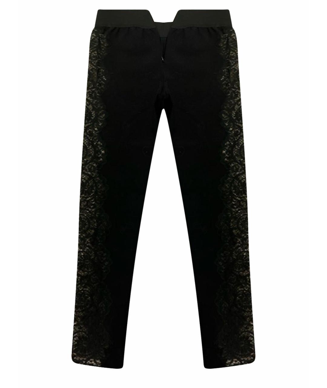 STELLA MCCARTNEY Черные кружевные брюки узкие, фото 1