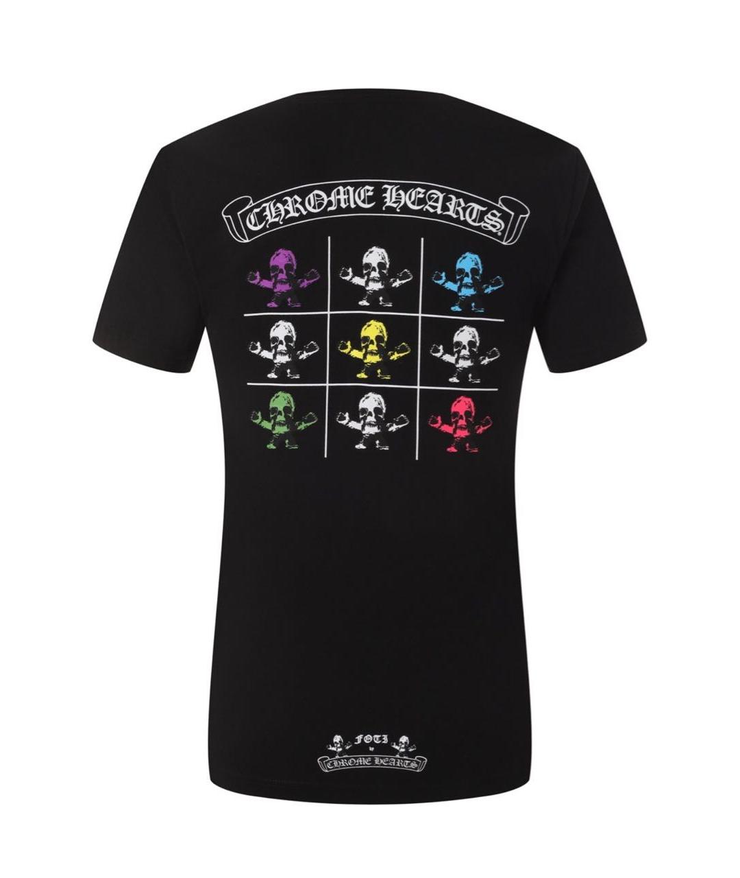 CHROME HEARTS Черная хлопковая футболка, фото 2