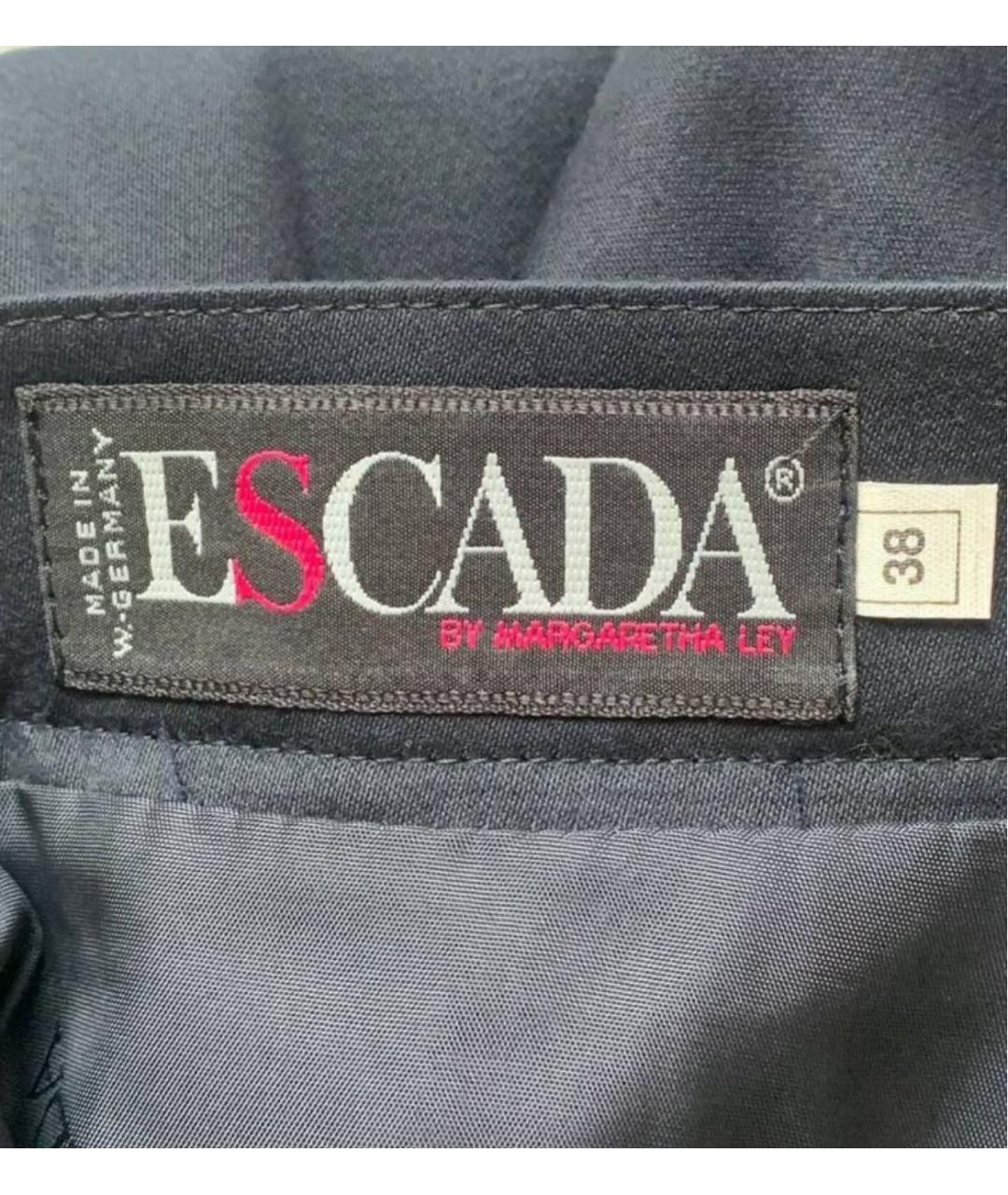 ESCADA Синяя хлопковая юбка миди, фото 3