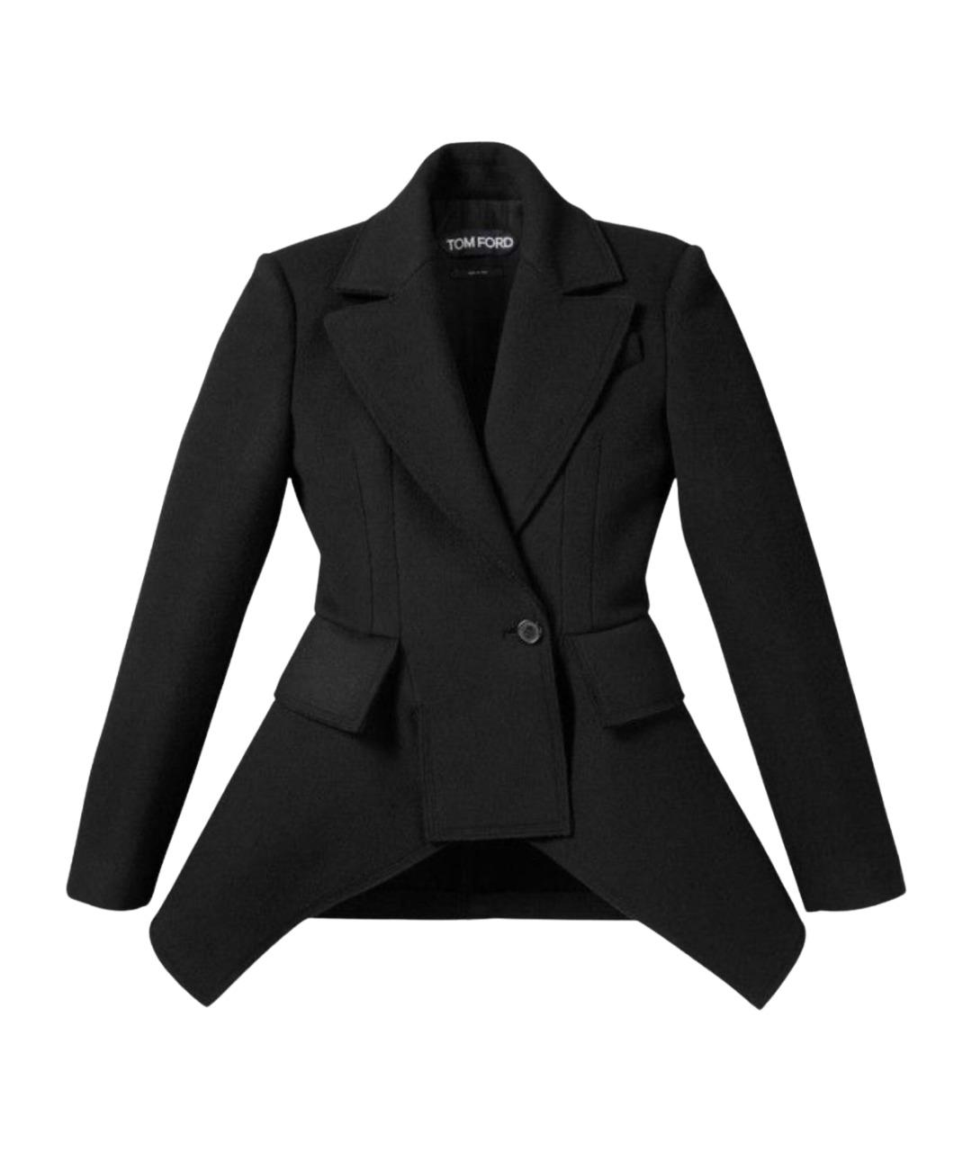 TOM FORD Черный твидовый жакет/пиджак, фото 1