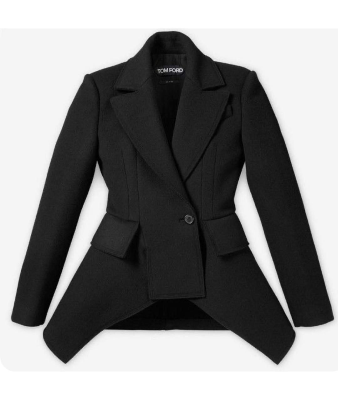 TOM FORD Черный твидовый жакет/пиджак, фото 6