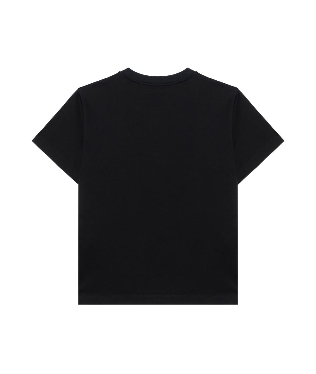 LOUIS VUITTON Черная хлопковая футболка, фото 2