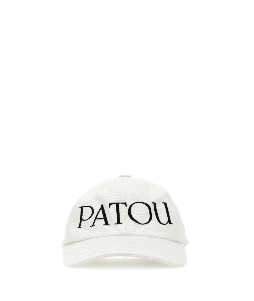 PATOU Белая хлопковая кепка, фото 1