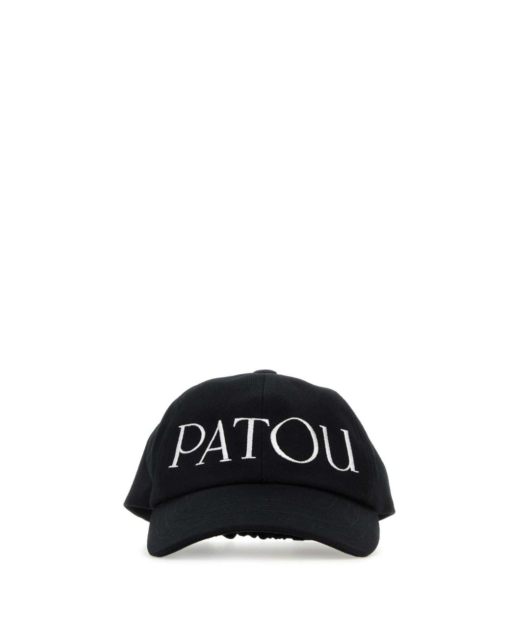 PATOU Черная хлопковая кепка, фото 1