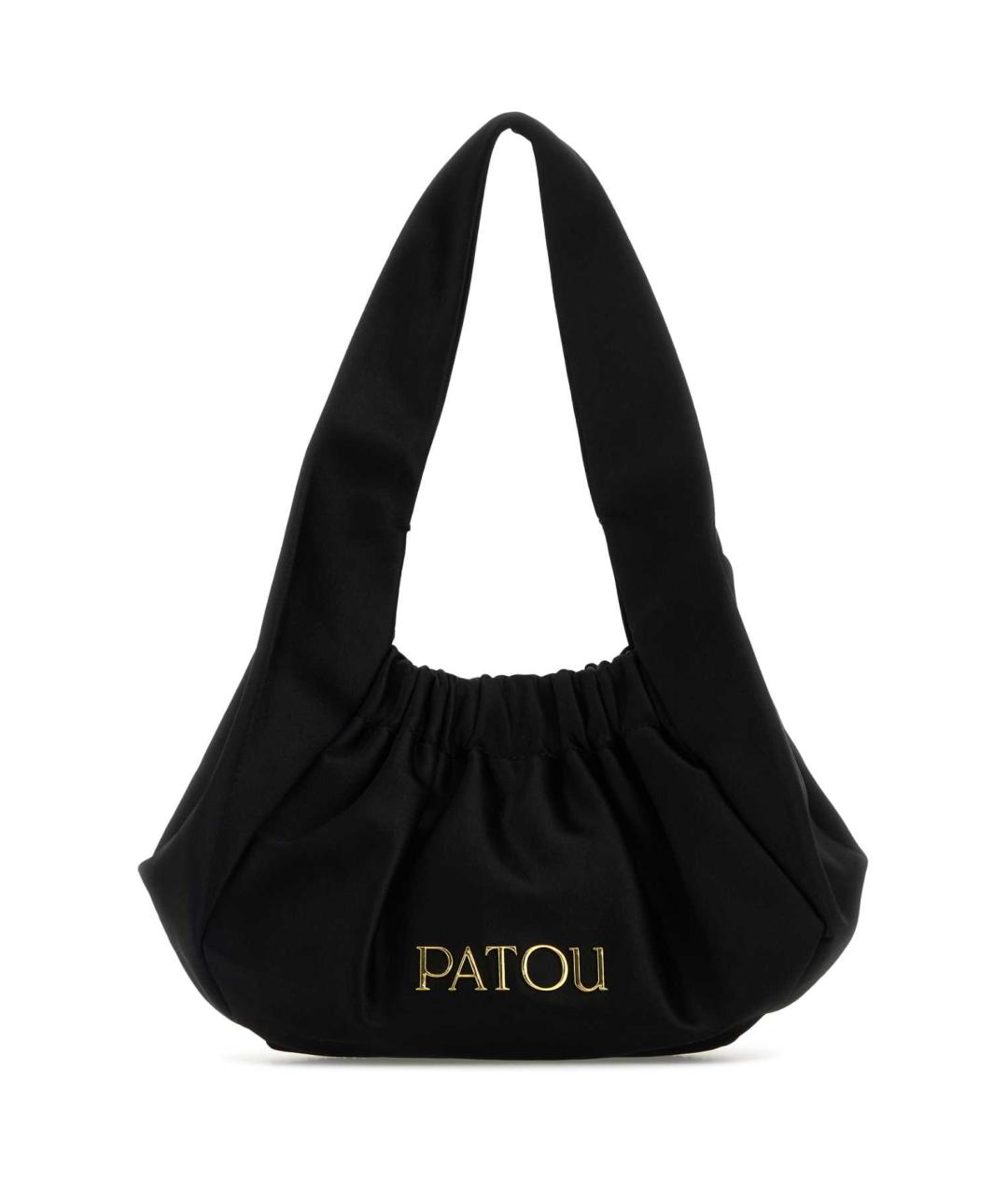 PATOU Черная тканевая сумка тоут, фото 1