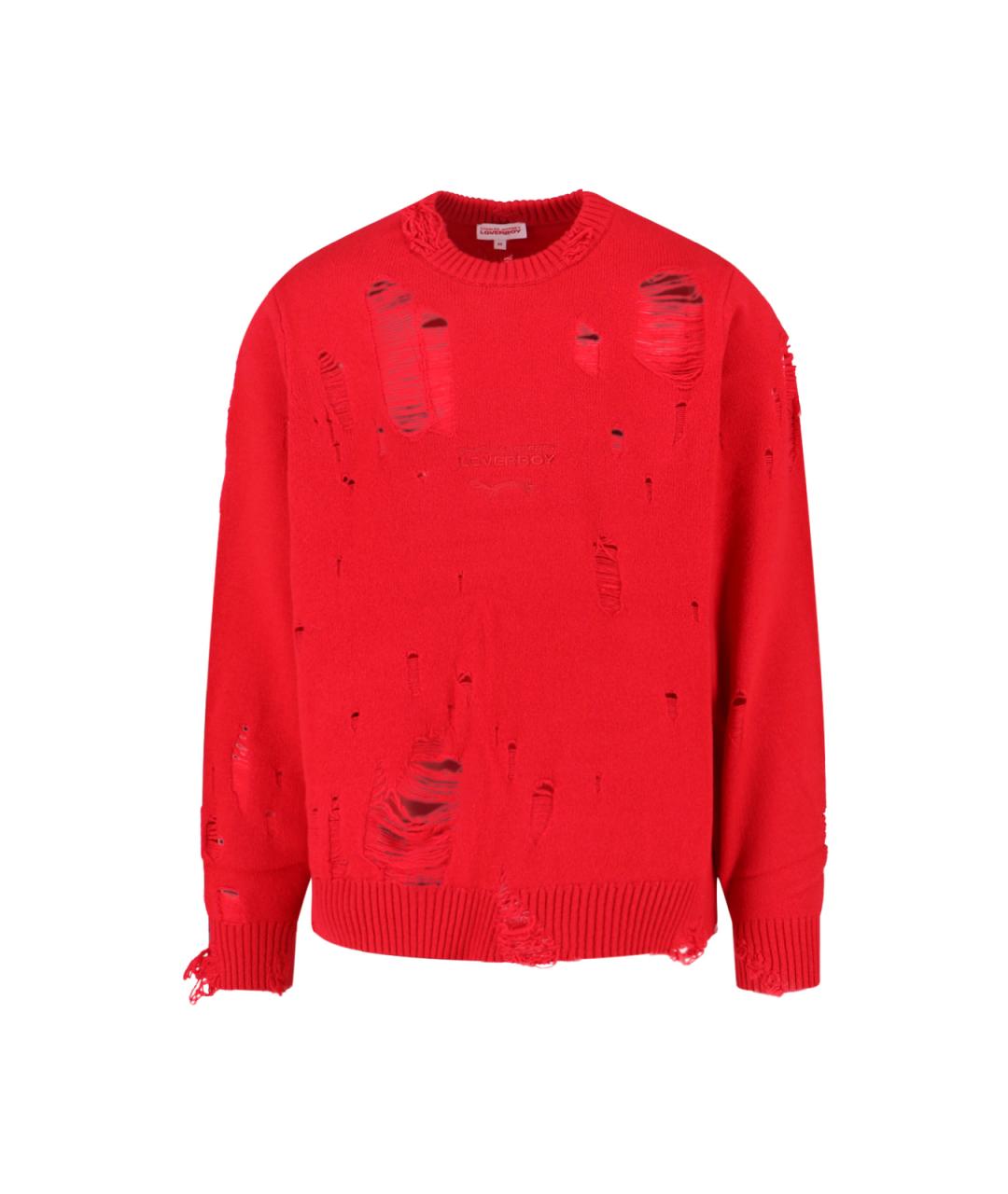 CHARLES JEFFREY LOVERBOY Красный шерстяной джемпер / свитер, фото 1