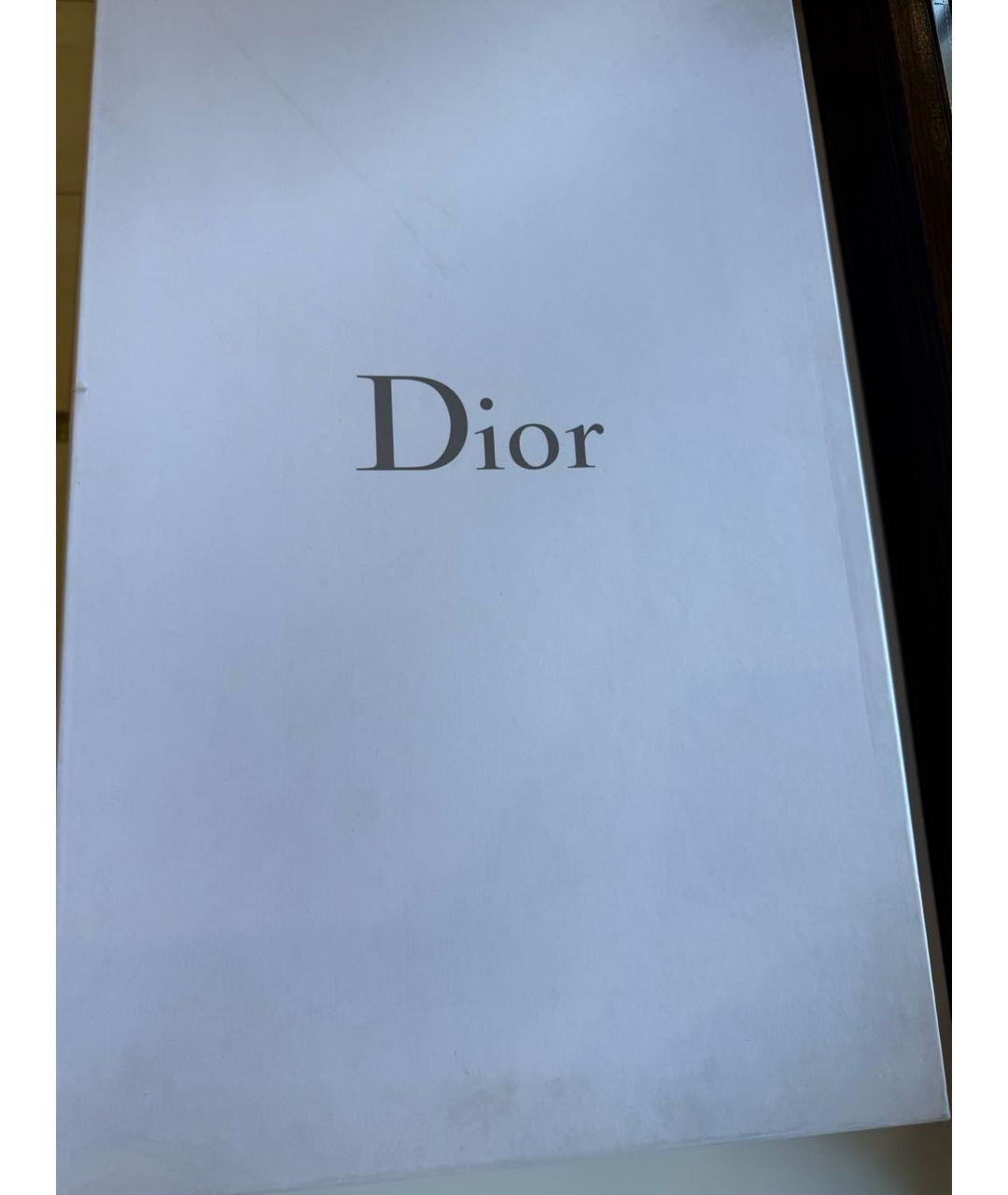 CHRISTIAN DIOR Черные кожаные сапоги, фото 7