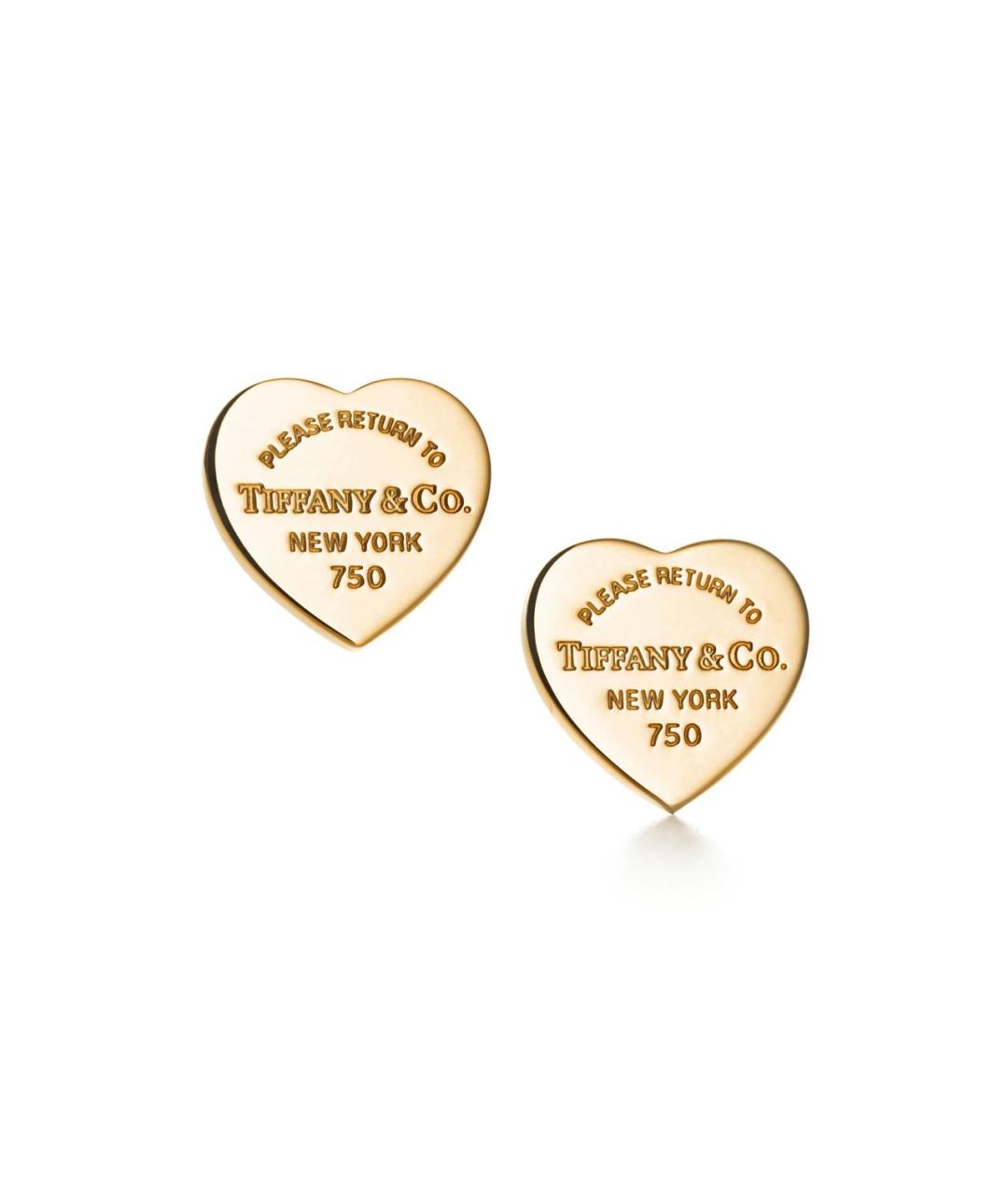 TIFFANY&CO Золотые серьги из желтого золота, фото 8
