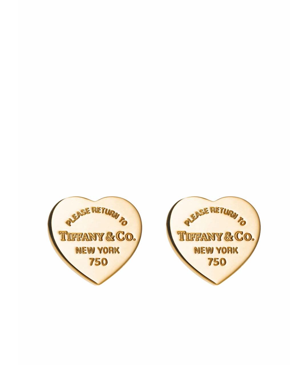 TIFFANY&CO Золотые серьги из желтого золота, фото 1