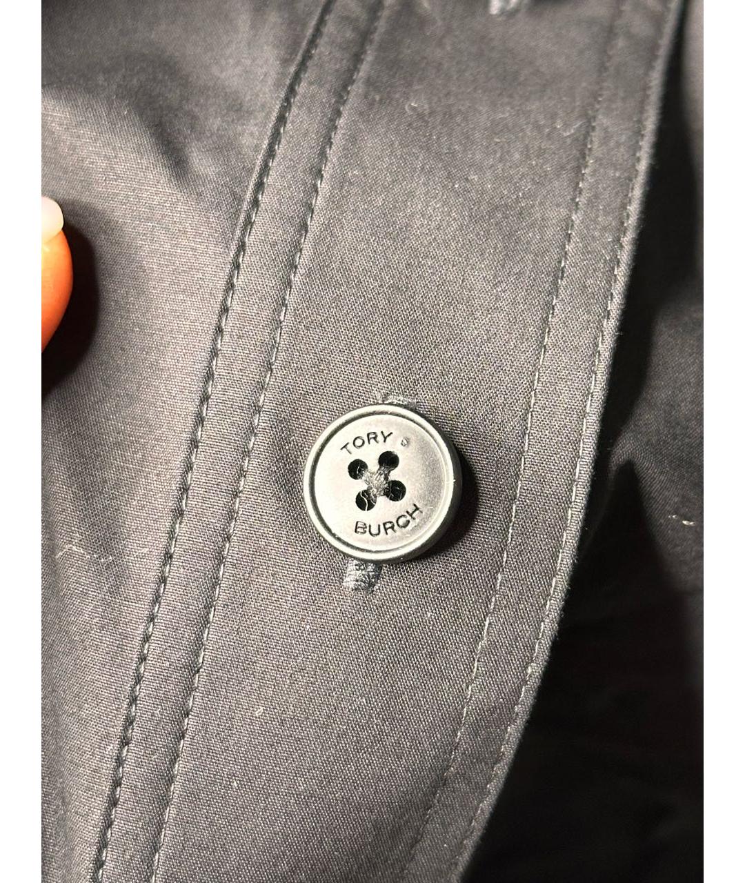TORY BURCH Черное хлопковое повседневное платье, фото 4