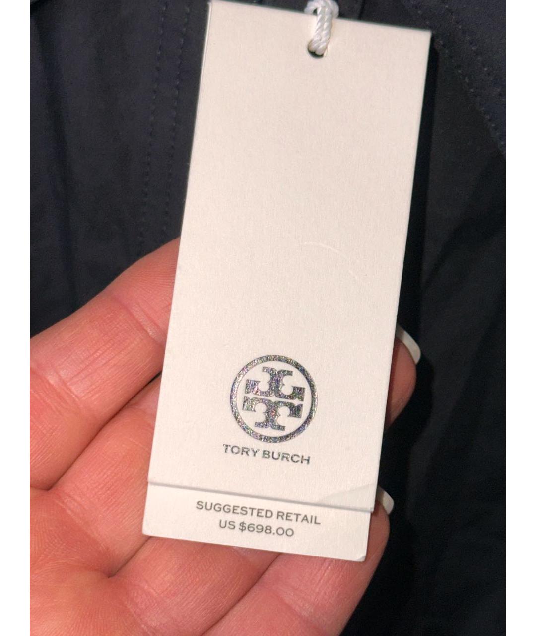 TORY BURCH Черное хлопковое повседневное платье, фото 6