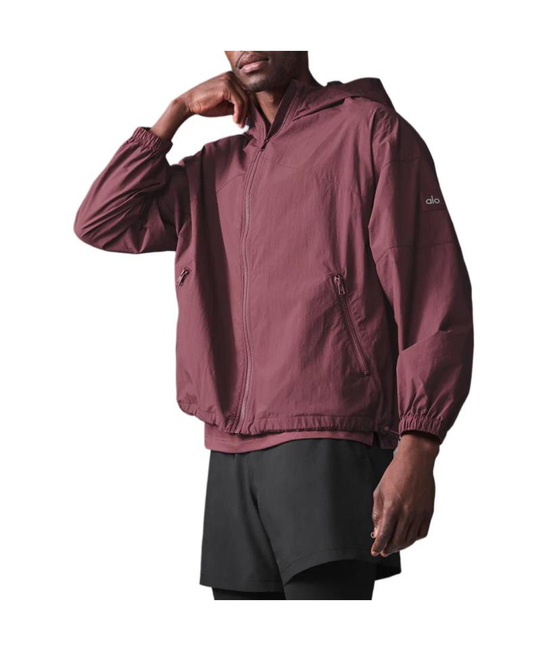 ALO YOGA Бордовая куртка, фото 3