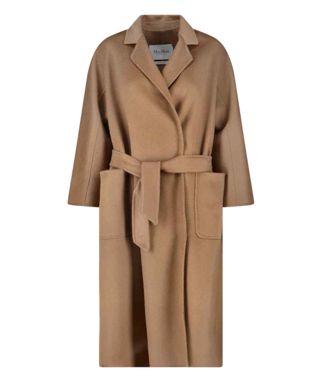 MAX MARA Коричневое кашемировое пальто, фото 3