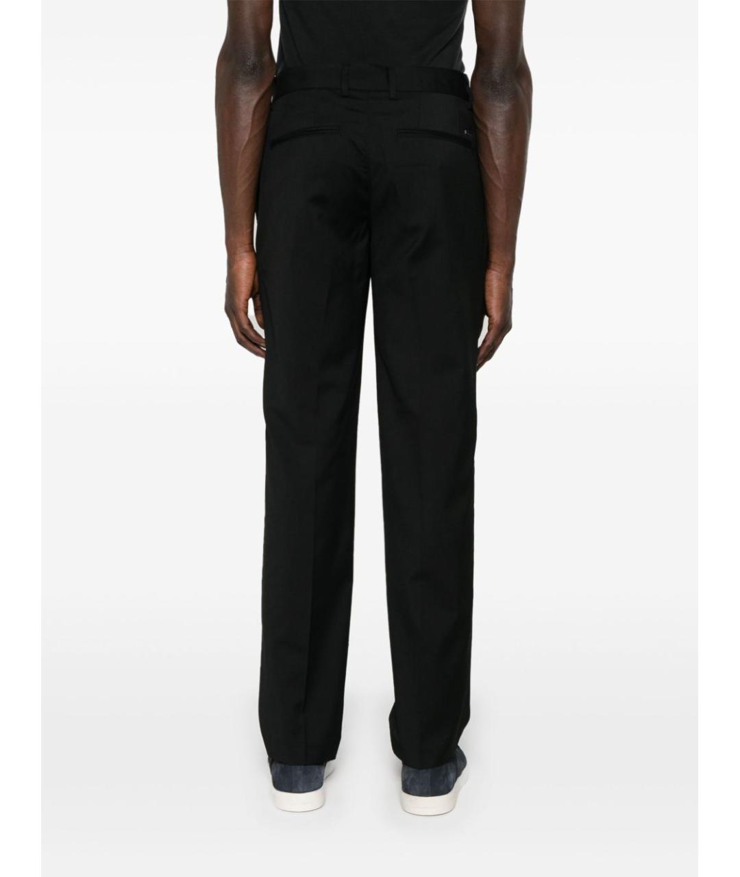EMPORIO ARMANI Черные хлопковые повседневные брюки, фото 5