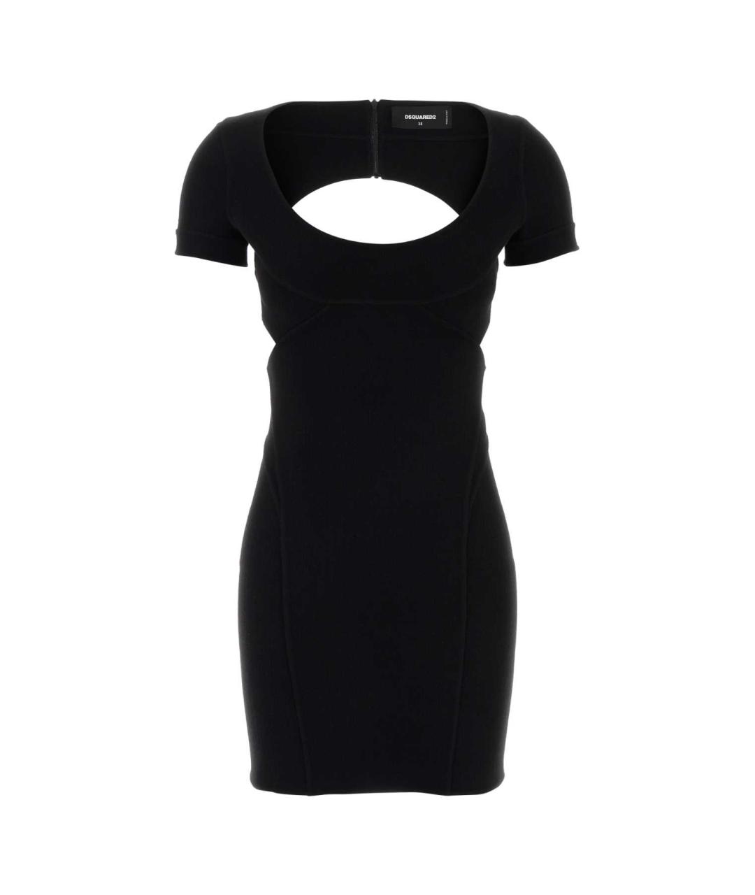 DSQUARED2 Черное шерстяное платье, фото 1