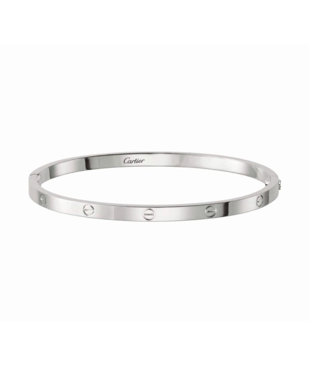 CARTIER Серебрянный браслет из белого золота, фото 1