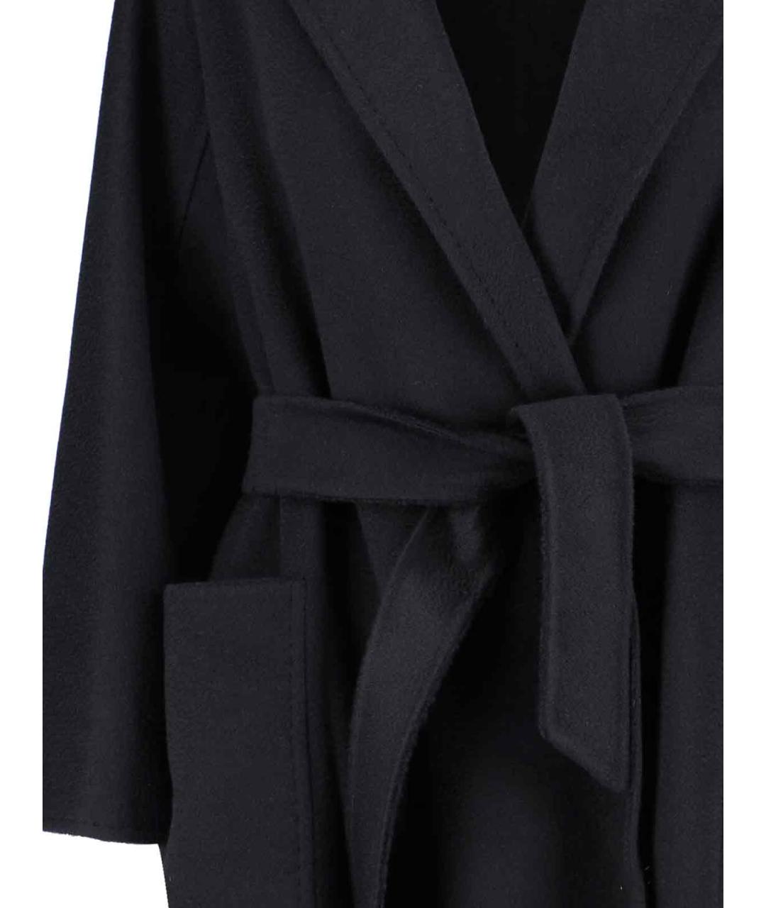 MAX MARA Черное кашемировое пальто, фото 4