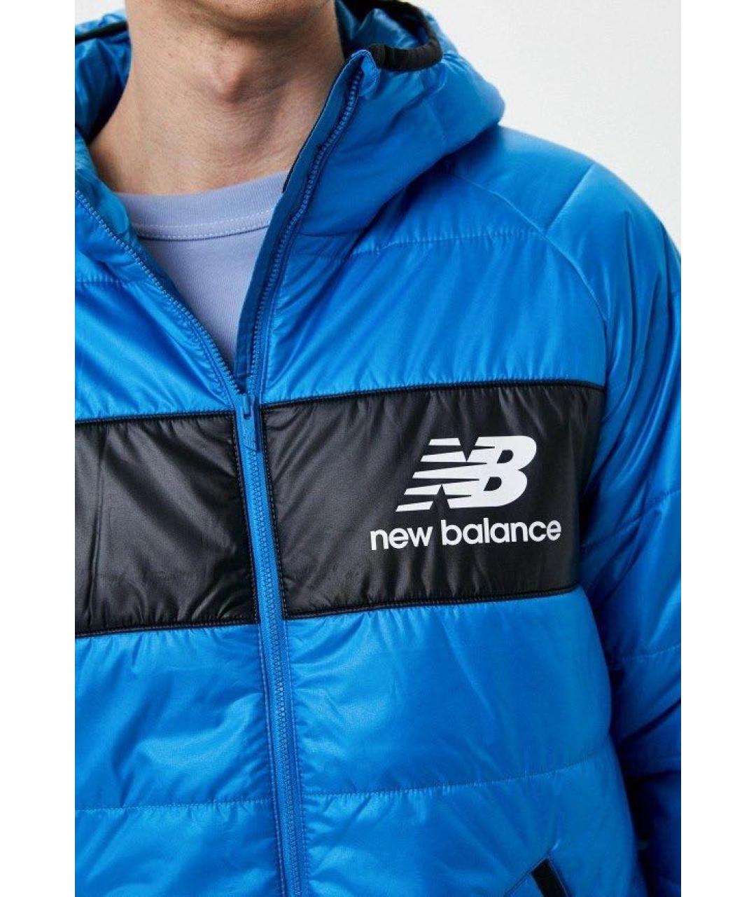 NEW BALANCE Синяя полиэстеровая куртка, фото 5
