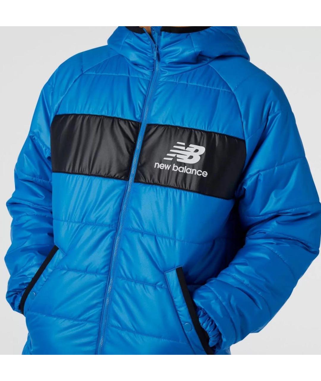 NEW BALANCE Синяя полиэстеровая куртка, фото 3