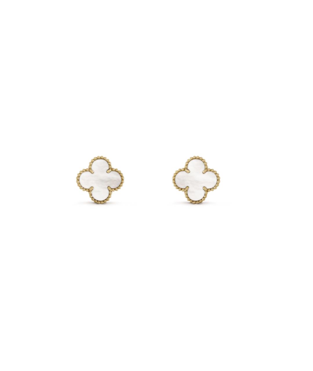 VAN CLEEF & ARPELS Бежевые серьги из желтого золота, фото 4