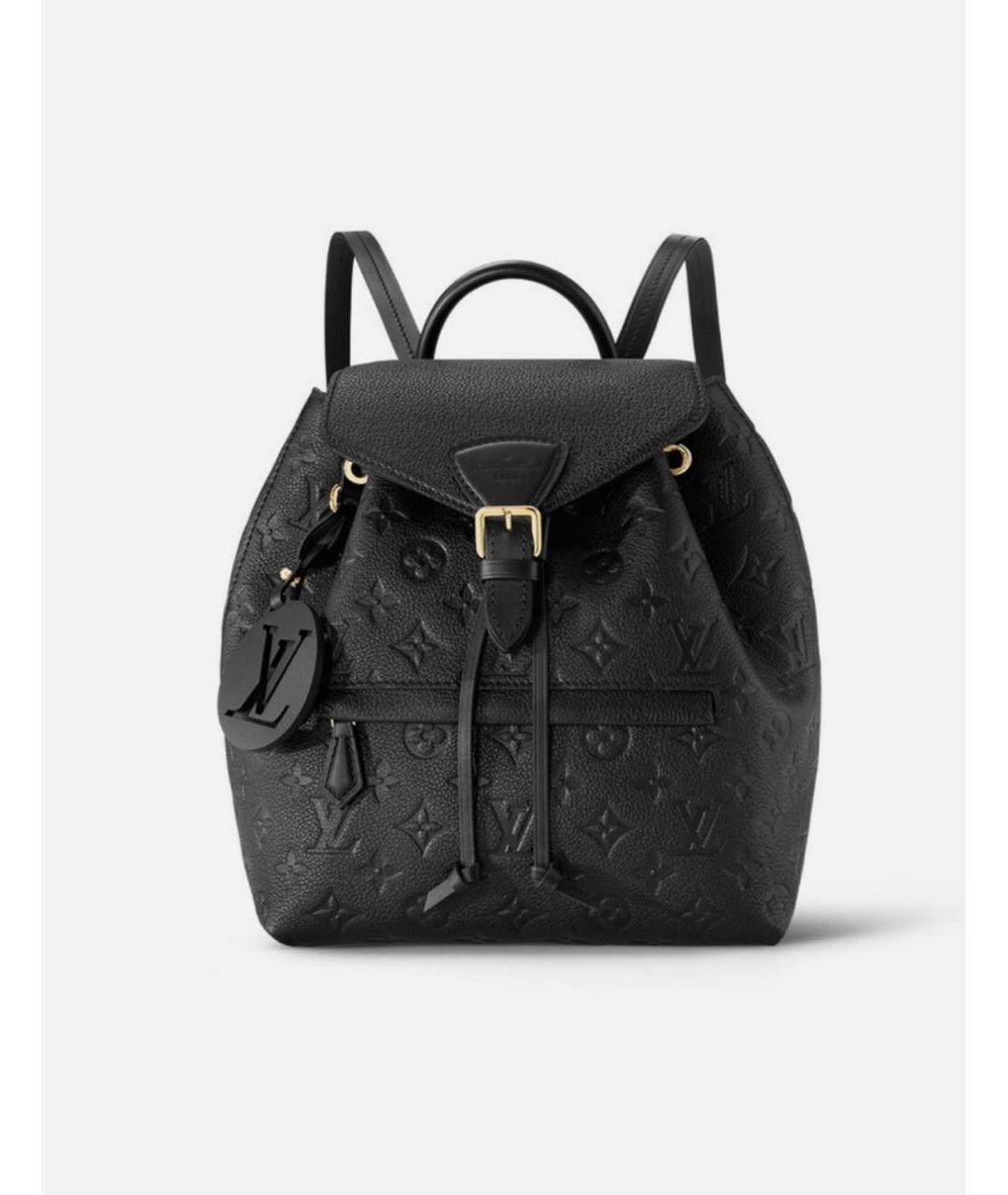 LOUIS VUITTON Черный кожаный рюкзак, фото 3