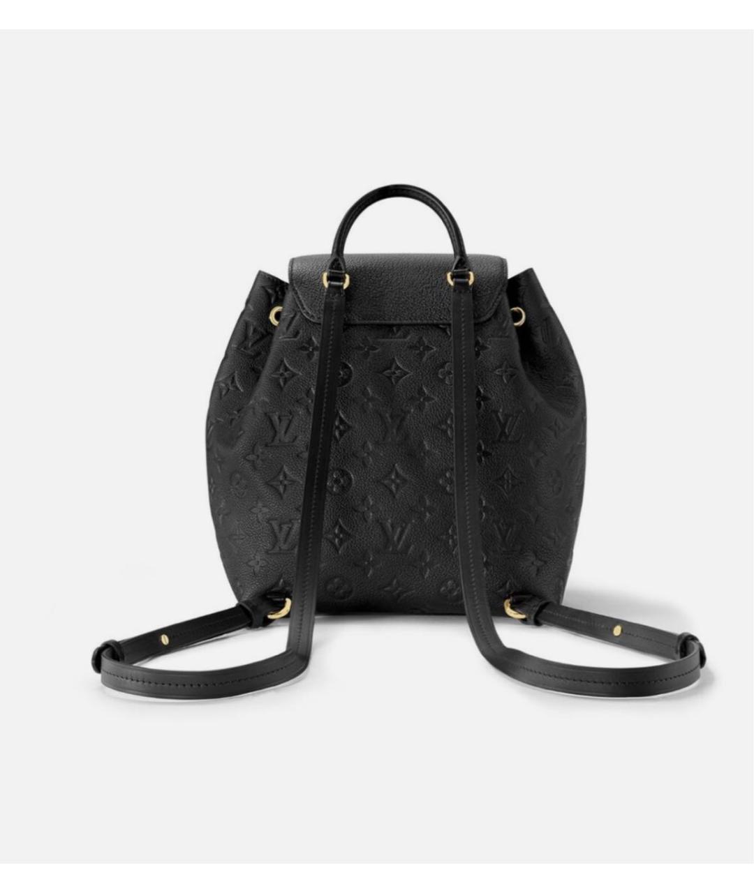 LOUIS VUITTON Черный кожаный рюкзак, фото 2