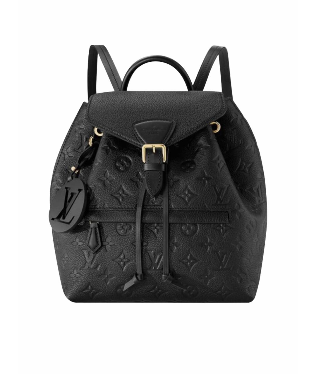 LOUIS VUITTON Черный кожаный рюкзак, фото 1