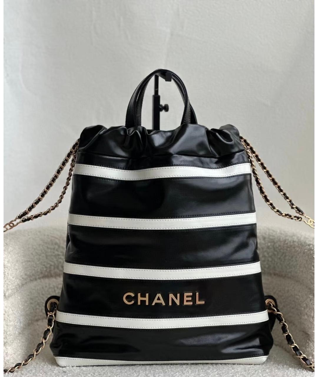 CHANEL Черный кожаный рюкзак, фото 3