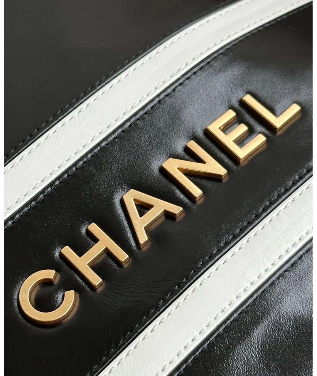 CHANEL Черный кожаный рюкзак, фото 6