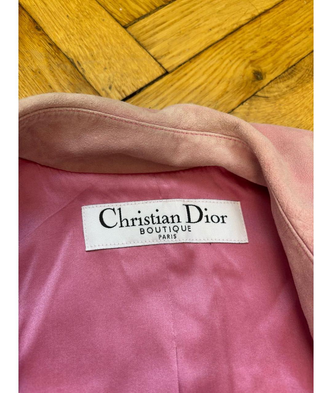 CHRISTIAN DIOR Розовая замшевая куртка, фото 4