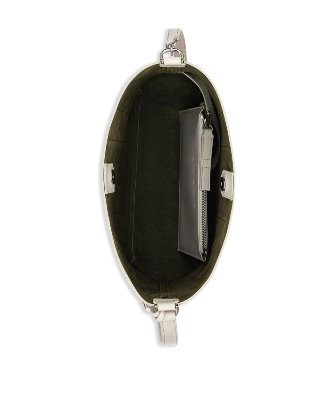 HOGAN Бежевая кожаная сумка тоут, фото 5