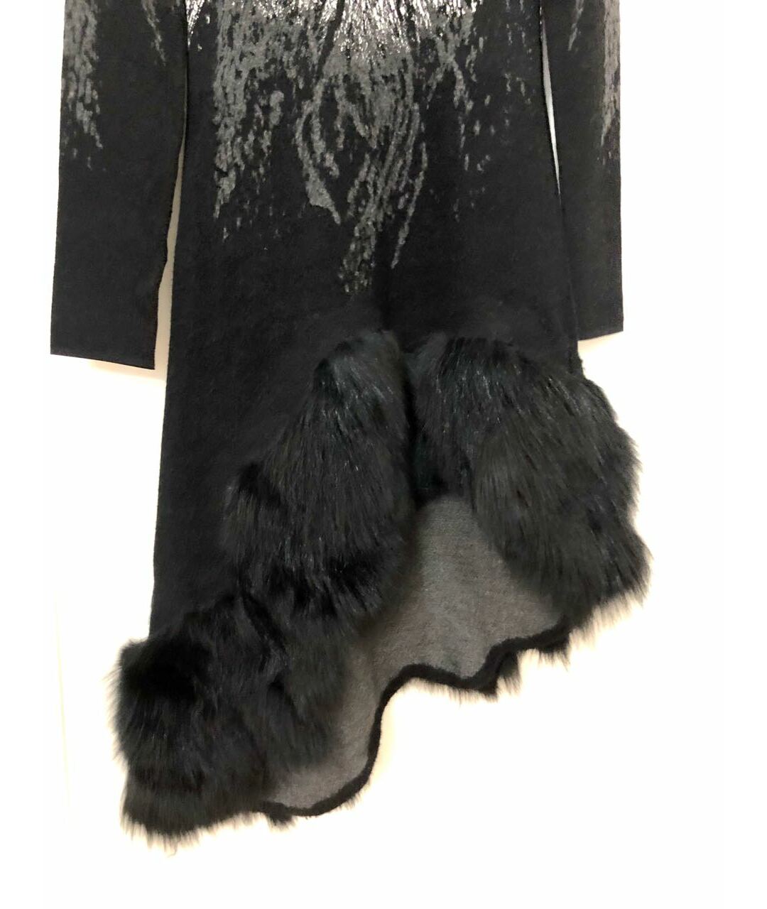 KRIZIA Черное шерстяное платье, фото 3