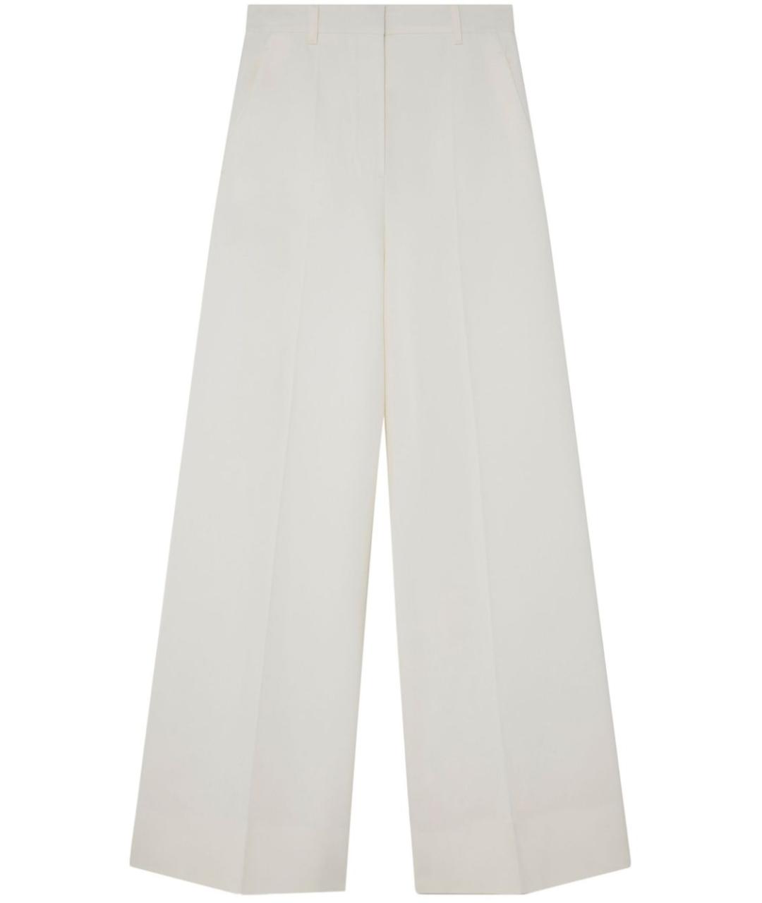 STELLA MCCARTNEY Белые шерстяные прямые брюки, фото 1