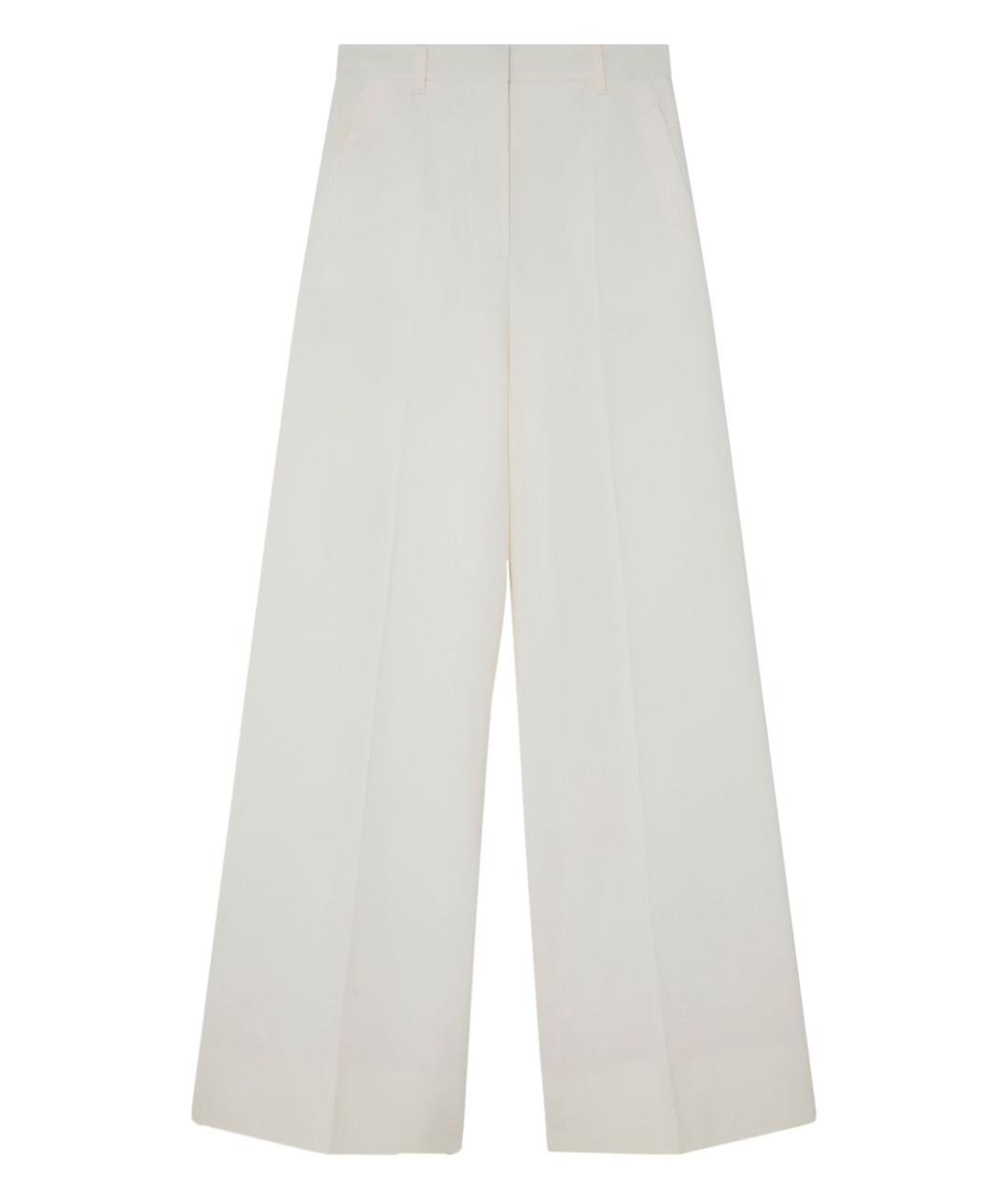 STELLA MCCARTNEY Белые шерстяные прямые брюки, фото 2