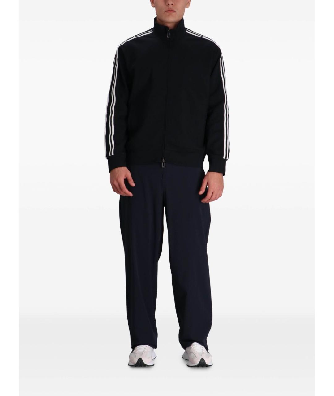 EMPORIO ARMANI Синие полиамидовые повседневные брюки, фото 3