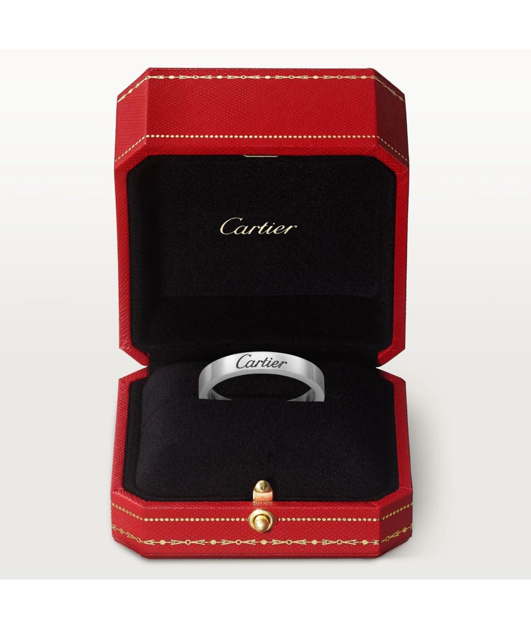 CARTIER Серебряное платиновое кольцо, фото 6