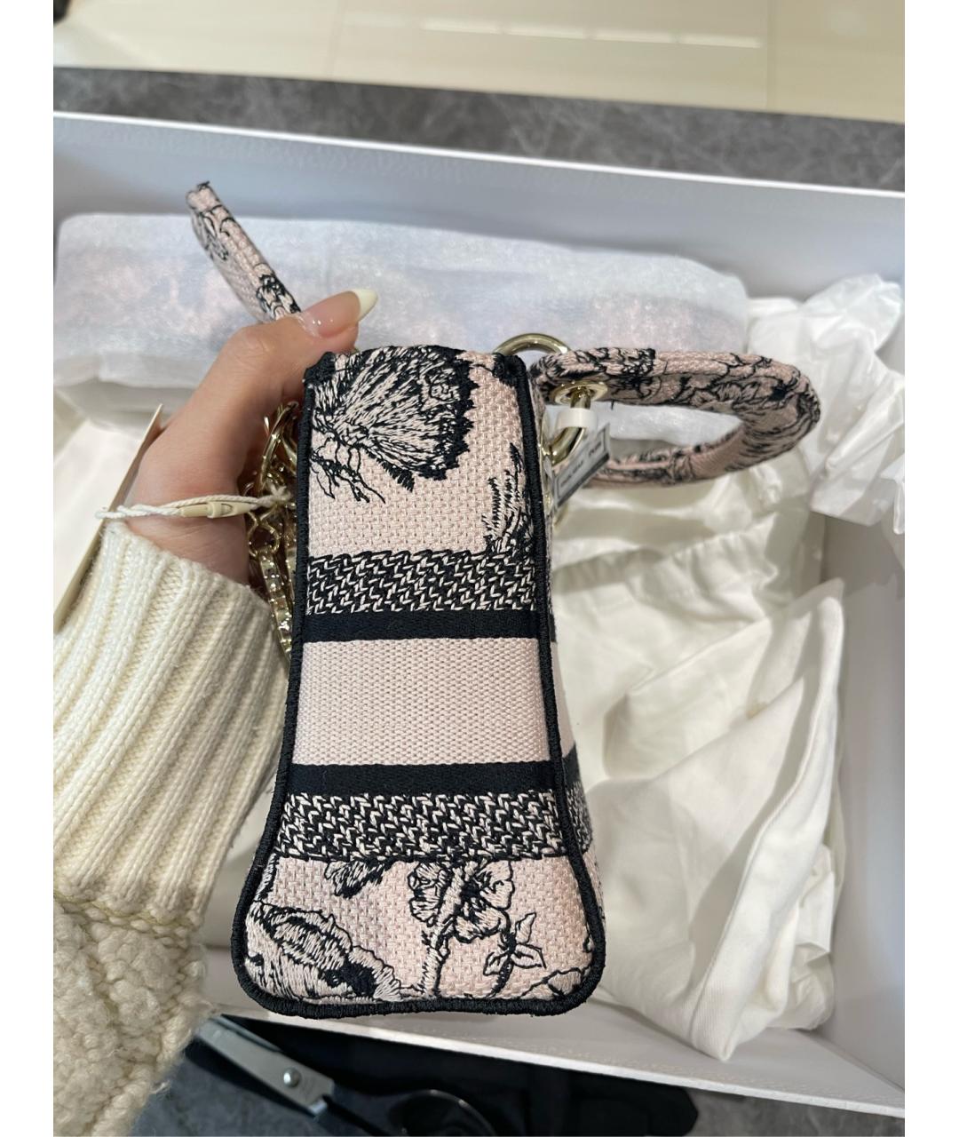 CHRISTIAN DIOR Жаккардовая сумка тоут, фото 4