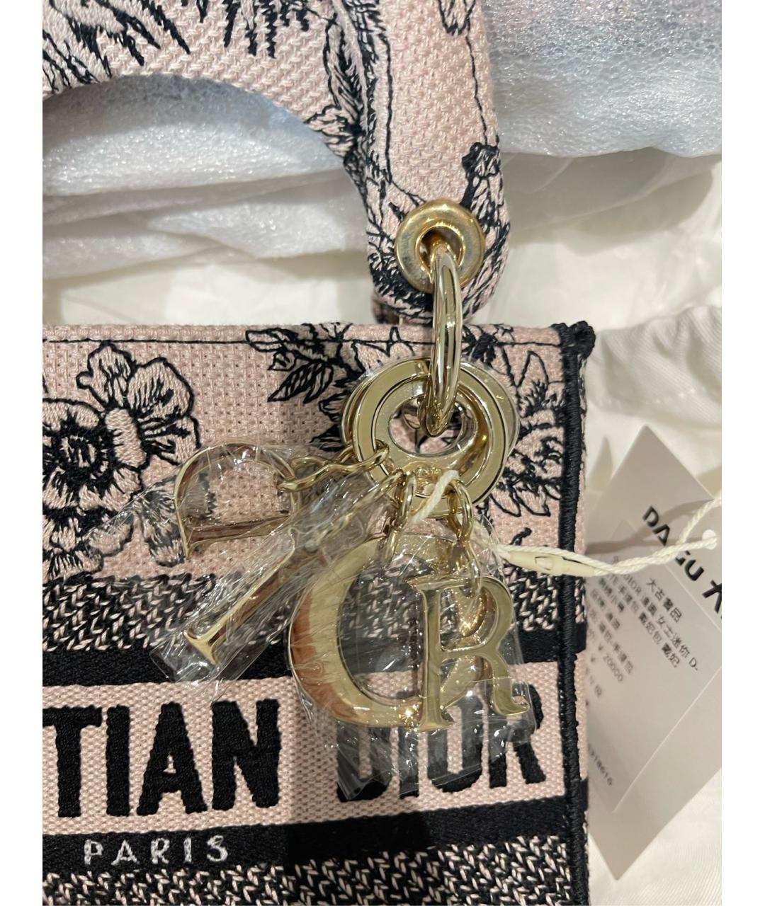 CHRISTIAN DIOR Жаккардовая сумка тоут, фото 3