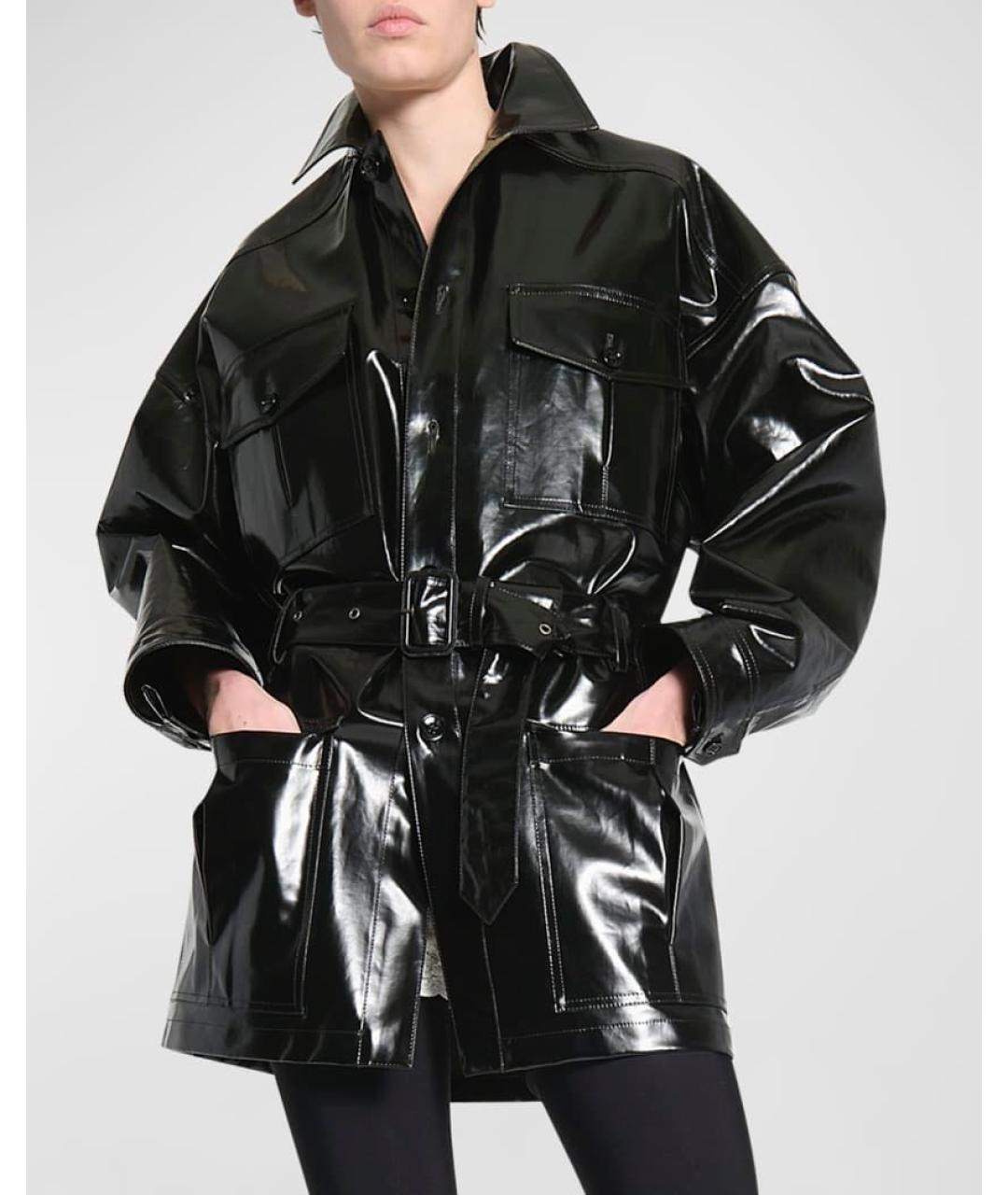 SAINT LAURENT Черная кожаная куртка, фото 4