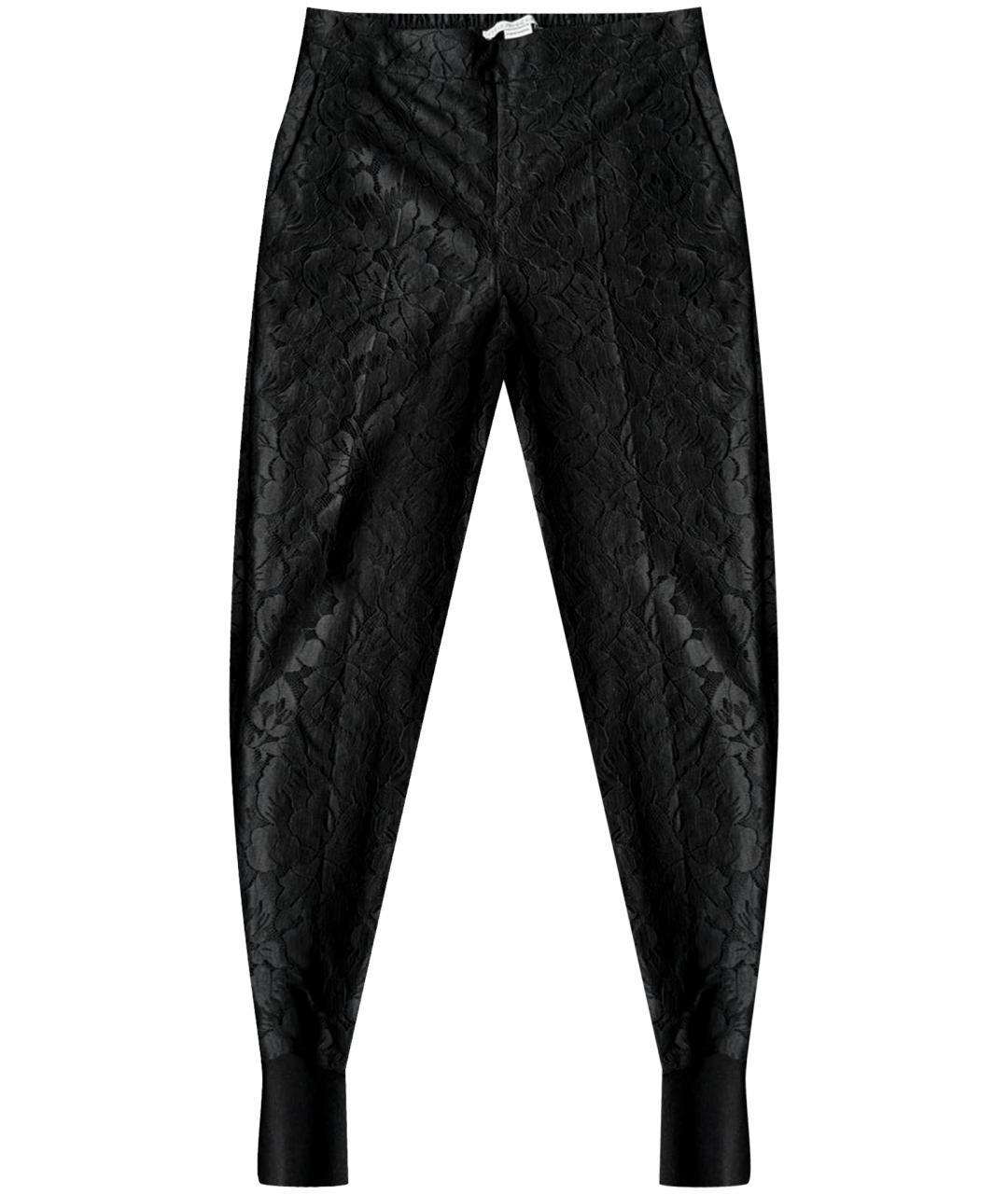 STELLA MCCARTNEY Черные хлопковые брюки узкие, фото 1