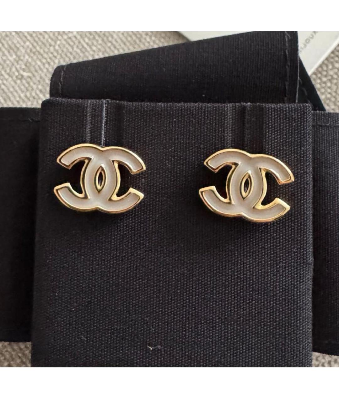 CHANEL Серые серьги, фото 2
