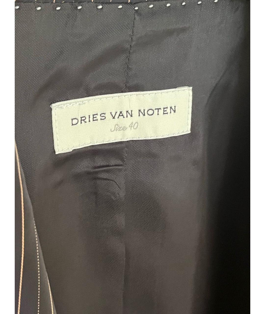 DRIES VAN NOTEN Черный вискозный жилет, фото 4